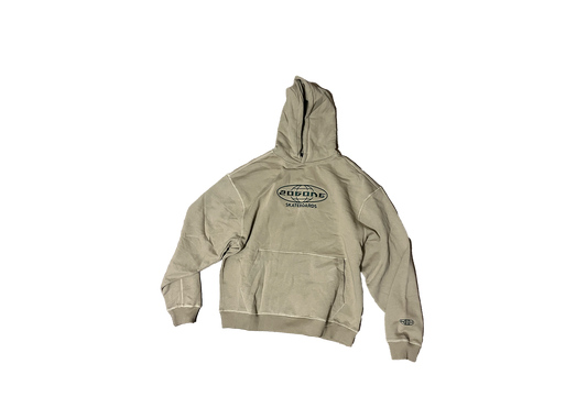 206ONE Skateboards — 1400GSM Hoodie (Beige)