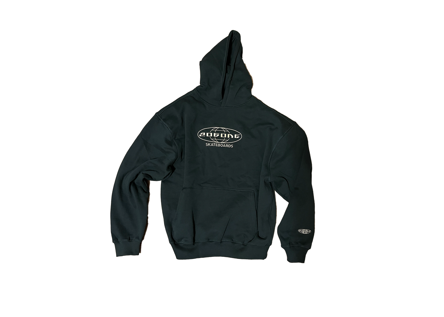 206ONE Skateboards — 1400GSM Hoodie (Pine-Green)